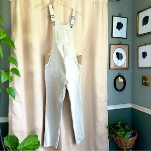Old navy ivory maternity overalls, size 8